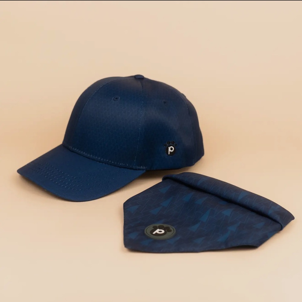 Pawsbury Lane Matching Pet and Owner: Baseball Cap +
Pet Bandana  xs/sm med/lg